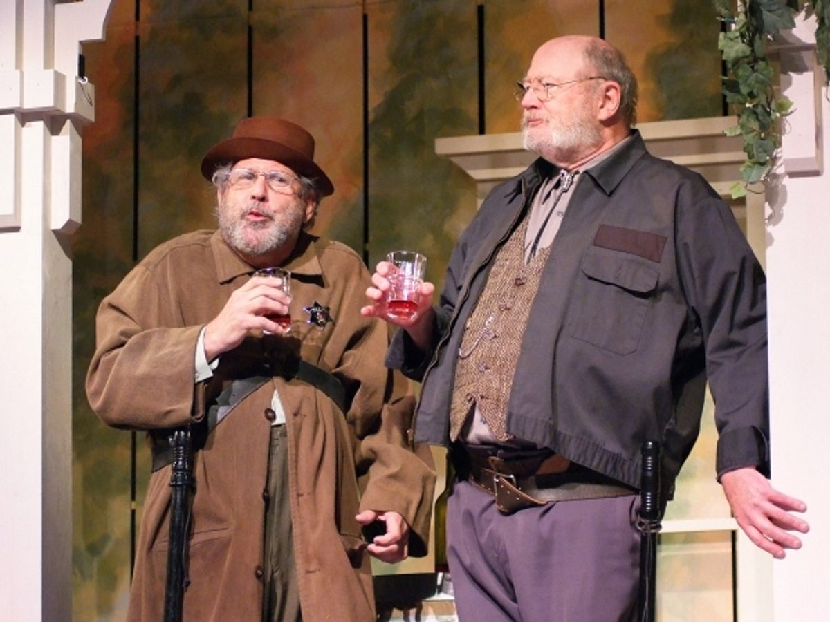 Jared Sakren and David Ogden Stiers at 